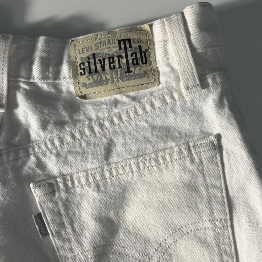 Levi’s SilverTab white denim shorts